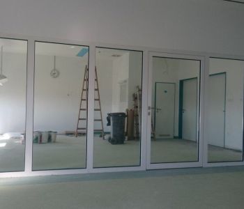 Militärkrankenhaus Coolfire-Thermo 74 Tür und Fassade aus Brandschutzglas